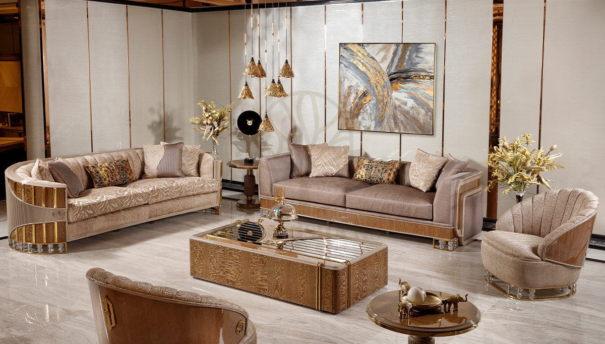 Luxury Mesina Handcrafted Teak Sofa Set II, Saharanpur, Sofa Set