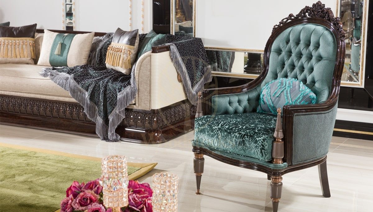 Royal Pataya Hand Carved Teak Sofa Set, Saharanpur, view 5