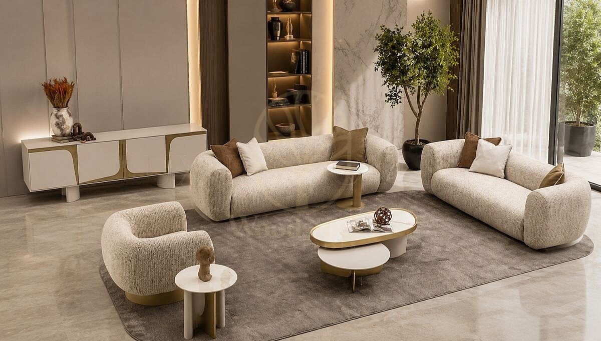 Luxury Mavera Handcrafted Teak Sofa Set, Saharanpur, Sofa Set