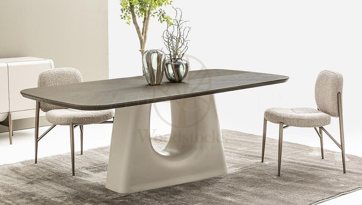 Luxury Bellariva Handcrafted Teak Dining Table Set, Saharanpur, view 2