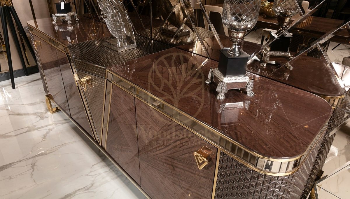Luxury Zenova Handcrafted Teak Dining Table Set, Saharanpur, view 9