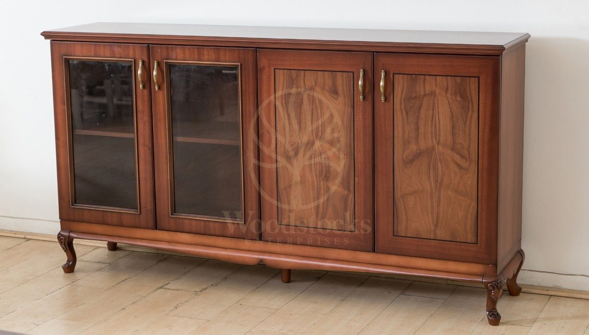 Royal Lukera Hand Carved Teak Office Table, Saharanpur, view 4