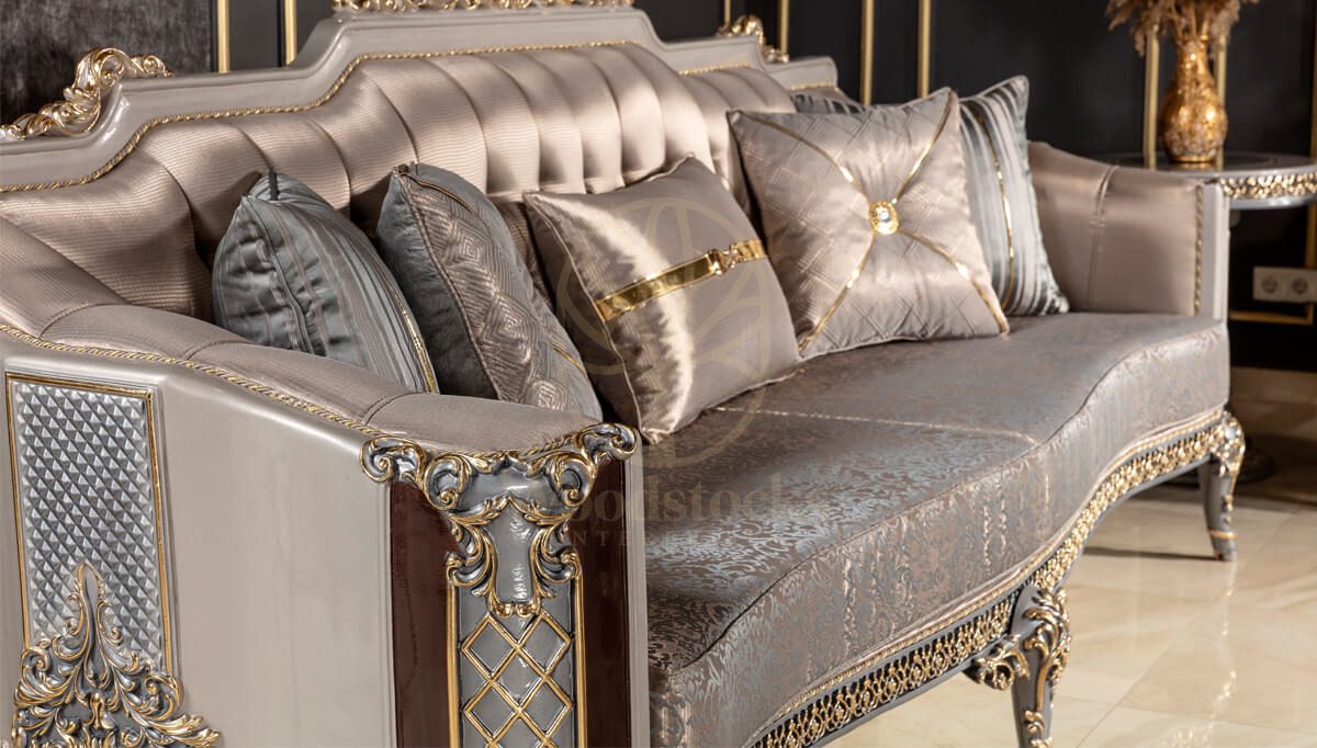Royal Potenza Hand Carved Teak Sofa Set, Saharanpur, view 10
