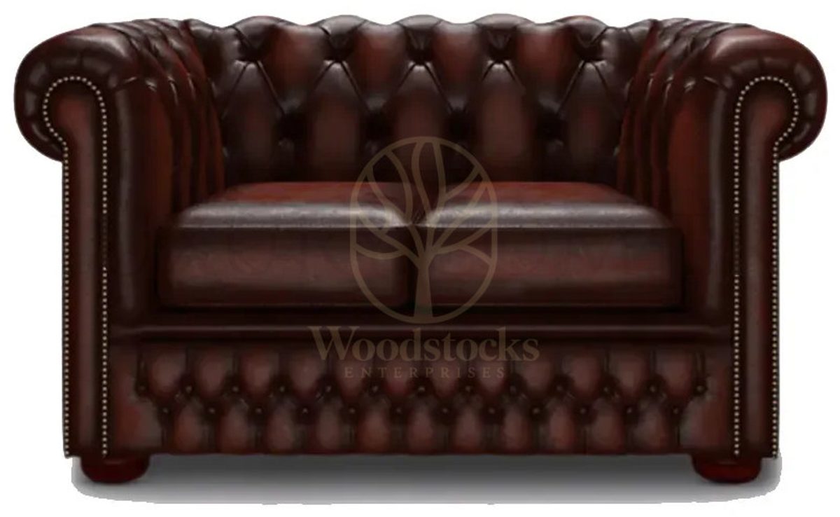 Royal Two Chesterfield Leather Hand Carved Teak Sofa Set, Saharanpur, Sofa Set