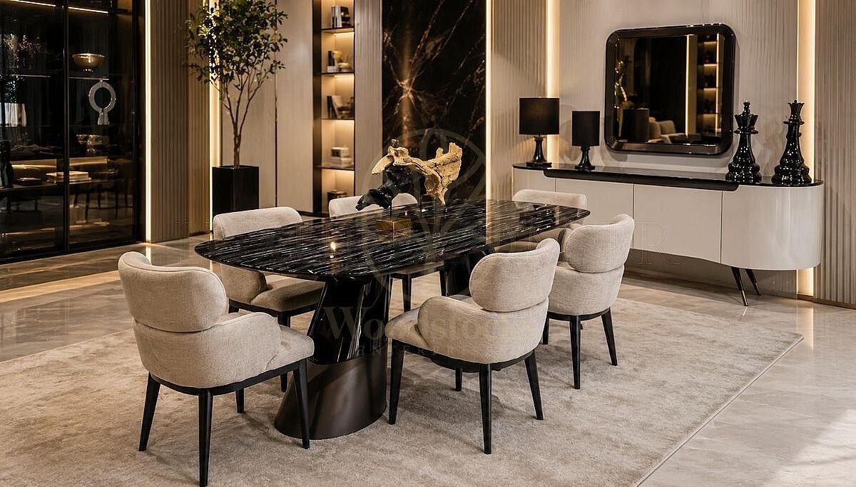 Luxury Arden Handcrafted Teak Dining Table Set, Saharanpur, Dining Table