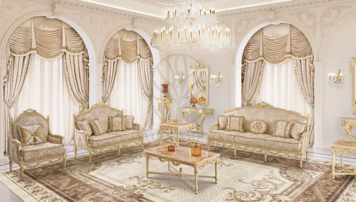 Royal Made Majlis Hand Carved Teak Sofa Set, Saharanpur, view 4
