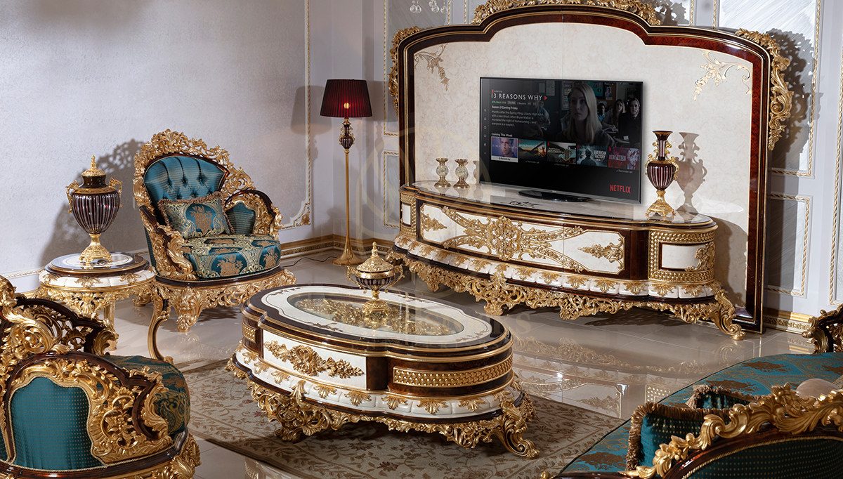Royal Hunkar Hand Carved Teak TV Cabinet, Saharanpur, view 5