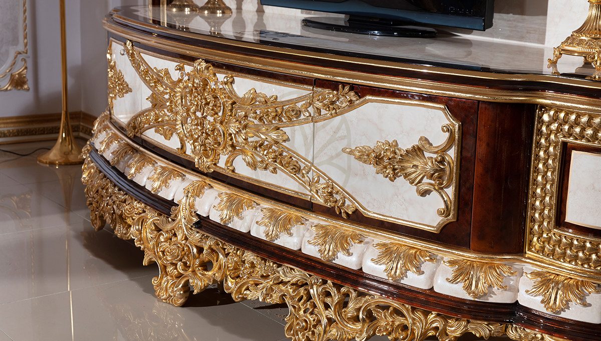 Royal Hunkar Hand Carved Teak TV Cabinet, Saharanpur, view 10