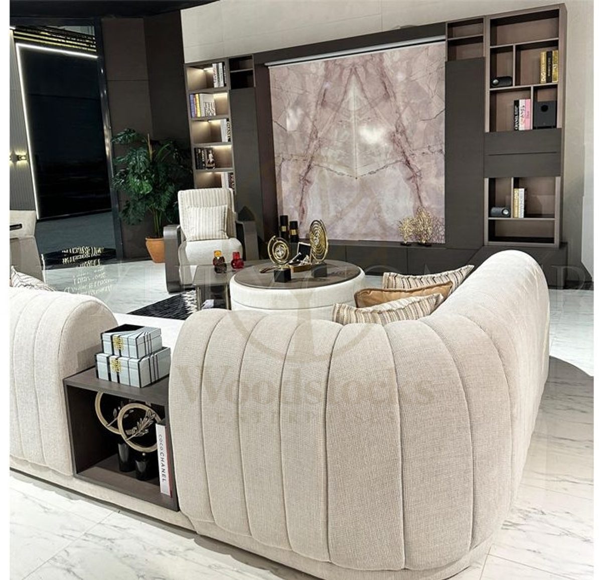 Luxury Artemas Handcrafted Teak L-Shape Sofa, Saharanpur, view 7