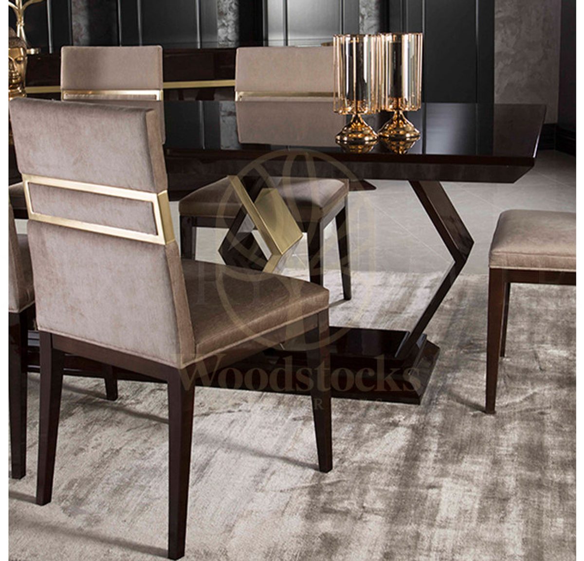 Luxury Elsium Handcrafted Teak Dining Table Set, Saharanpur, view 4