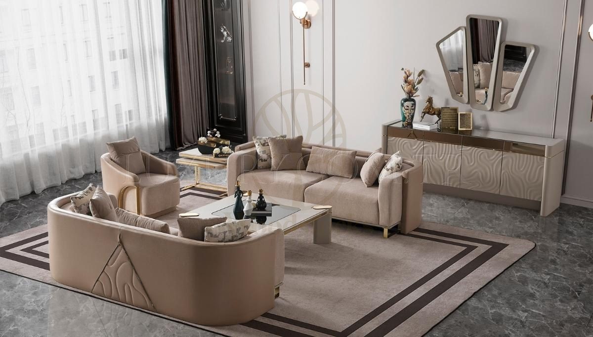 Luxury Talia Handcrafted Teak Sofa Set, Saharanpur, view 4