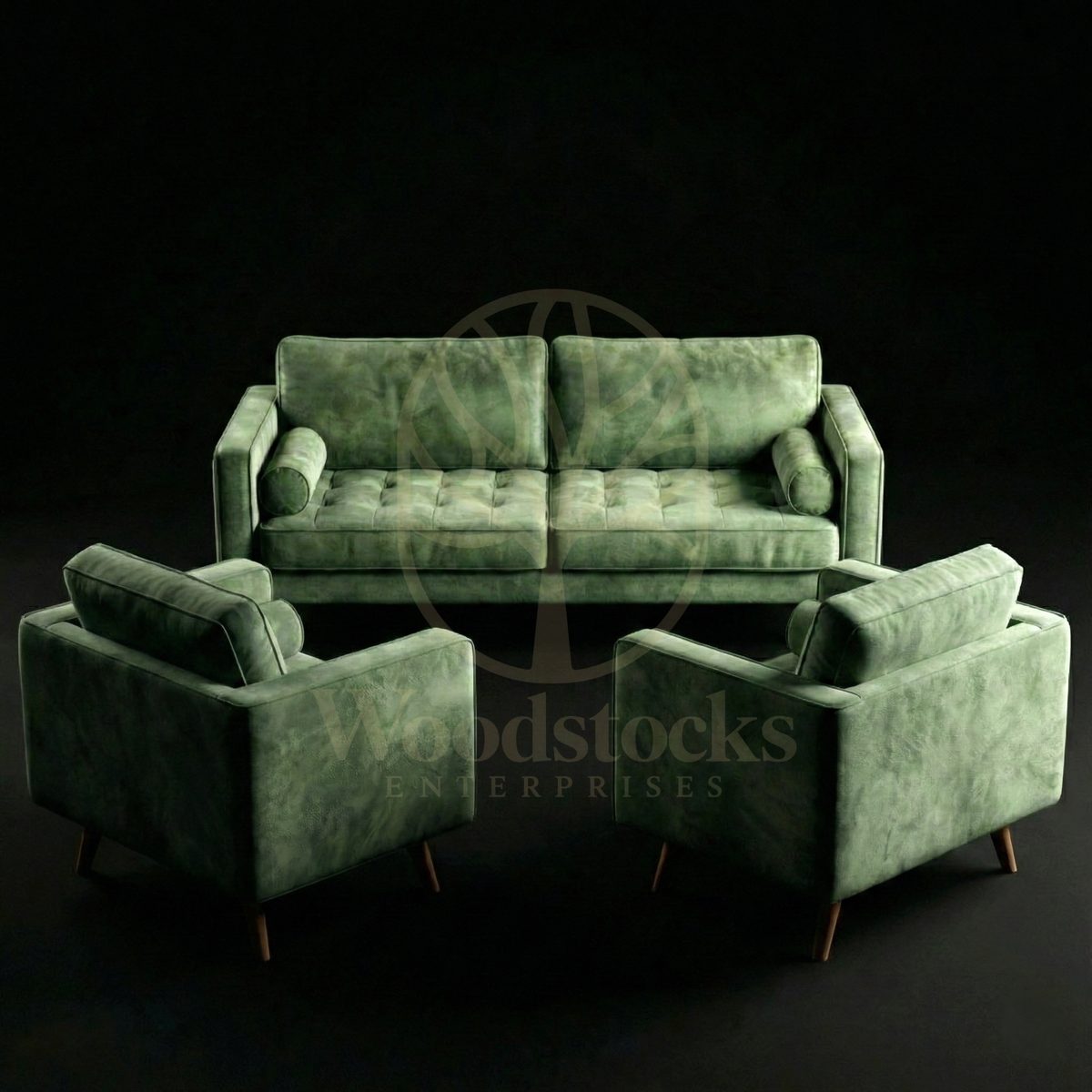Luxury Teak Chelsea Modernist Lounge Ensemble, Saharanpur, Sofa Set