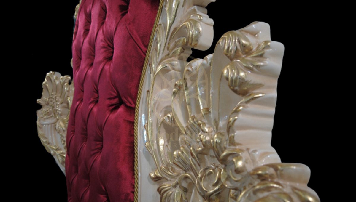 Royal Palermo Hand Carved Teak Armchair, Saharanpur, view 10
