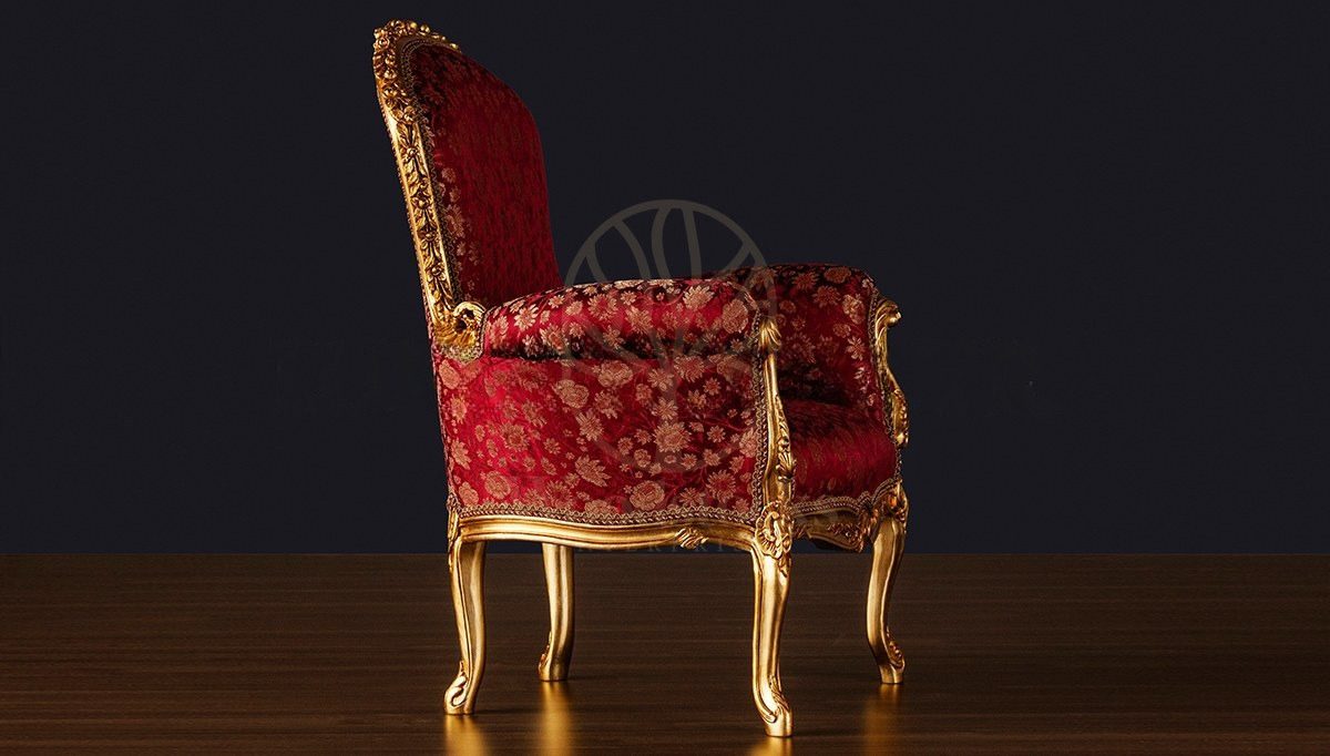 Royal Namora Hand Carved Teak Armchair, Saharanpur, view 4