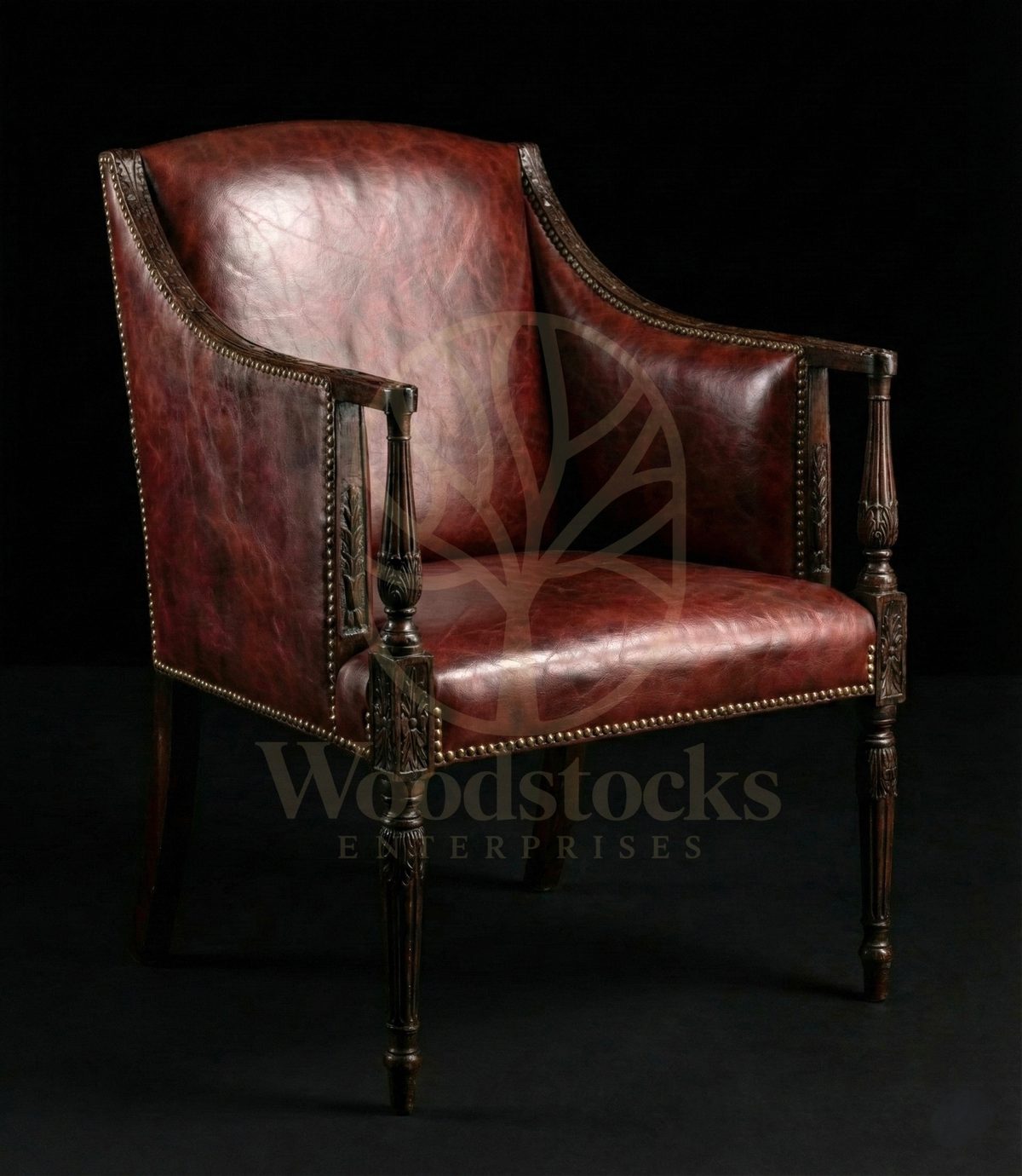 Royal Teak Regency Gentleman’s Leather Parlour Suite, Saharanpur, view 5