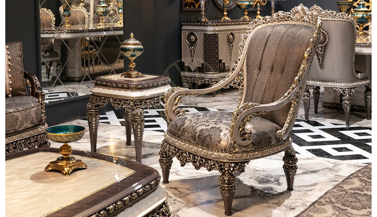 Royal Bolonya Hand Carved Teak Sofa Set, Saharanpur, view 4