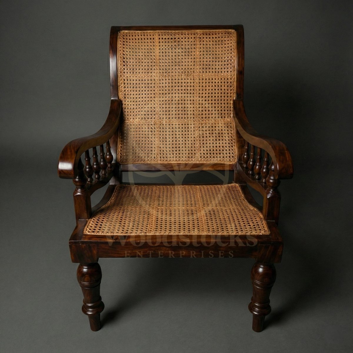 Luxury Teak Ceylon Plantation Cane Chair, Saharanpur, view 2