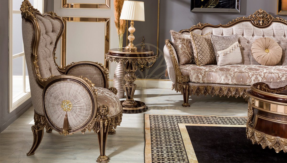 Royal Melina Brown Hand Carved Teak Sofa Set, Saharanpur, view 7