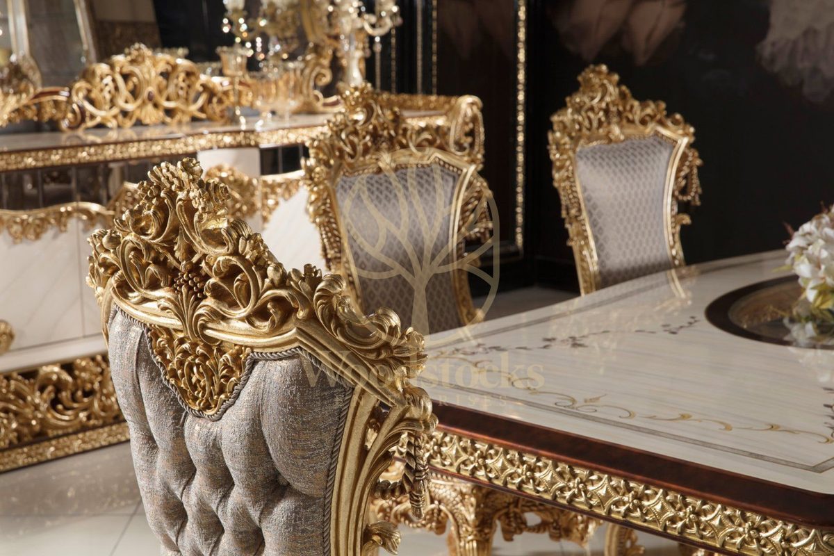 Teak Sovereign Antique Gold Dining Set, view 13