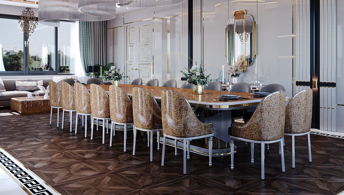 Luxury Mesina Handcrafted Teak Dining Table Set, Saharanpur, Dining Table