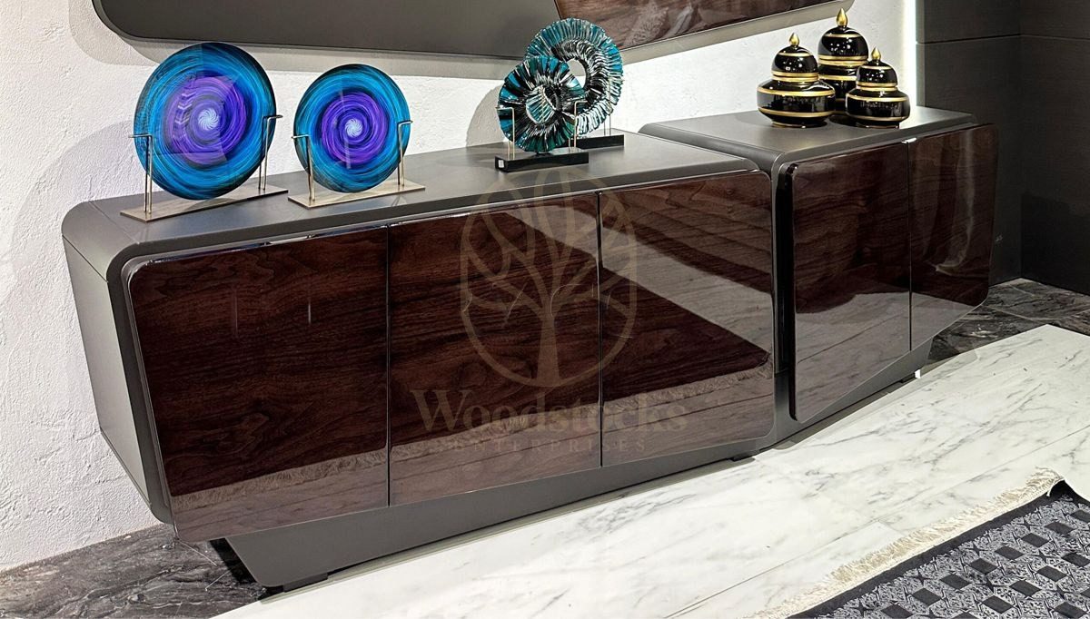 Luxury Pasente Handcrafted Teak TV Cabinet, Saharanpur, view 4
