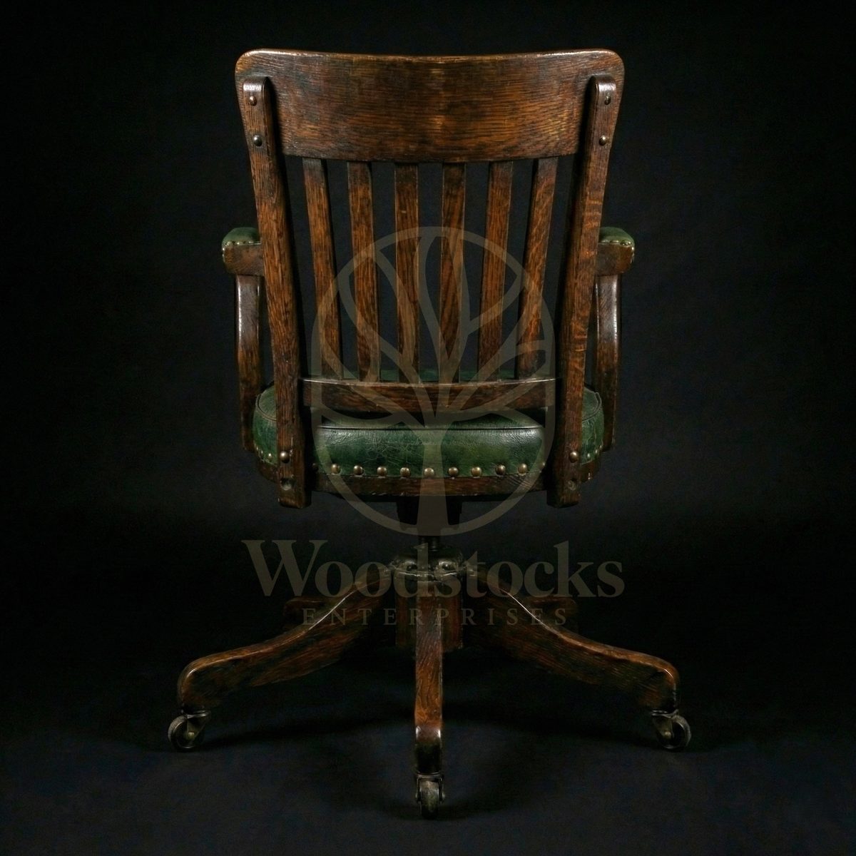 Luxury Teak Wall Street Office Swivel Armchair, Saharanpur, view 6