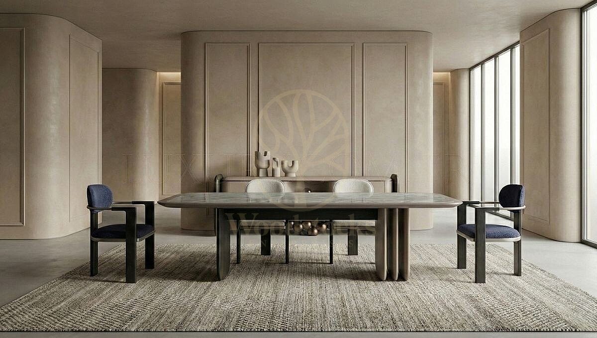 Luxury Onic Handcrafted Teak Dining Table Set, Saharanpur, Dining Table