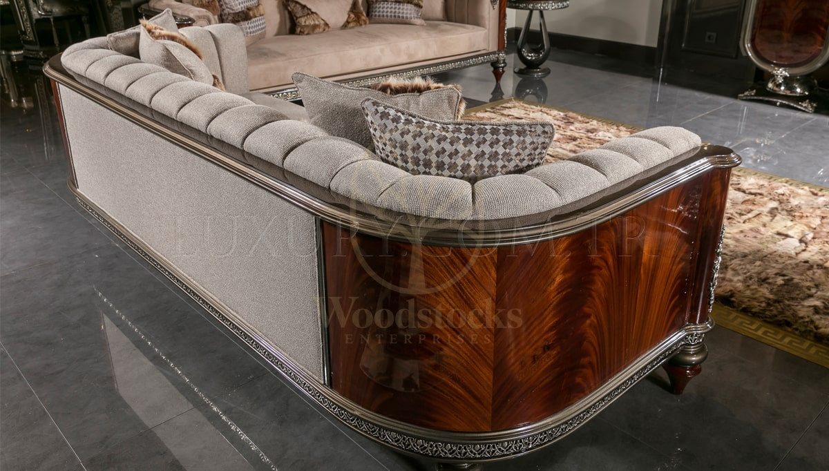 Royal Delato Hand Carved Teak Sofa Set, Saharanpur, view 6
