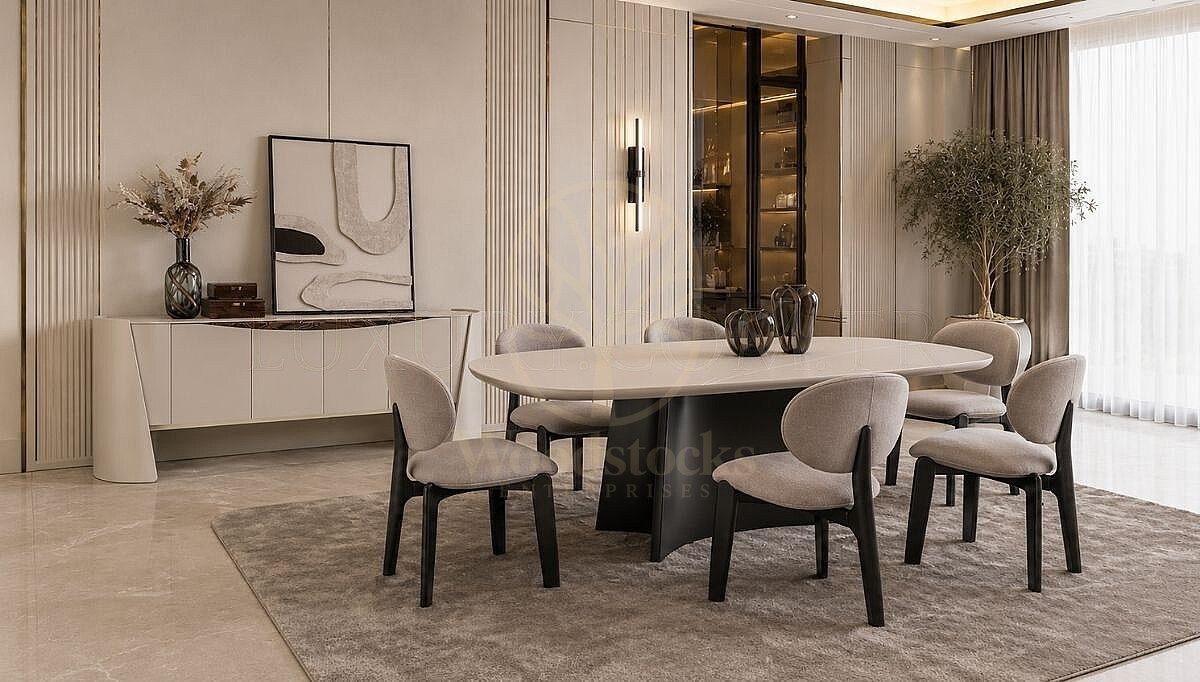 Luxury Challenger Handcrafted Teak Dining Table Set, Saharanpur, Dining Table