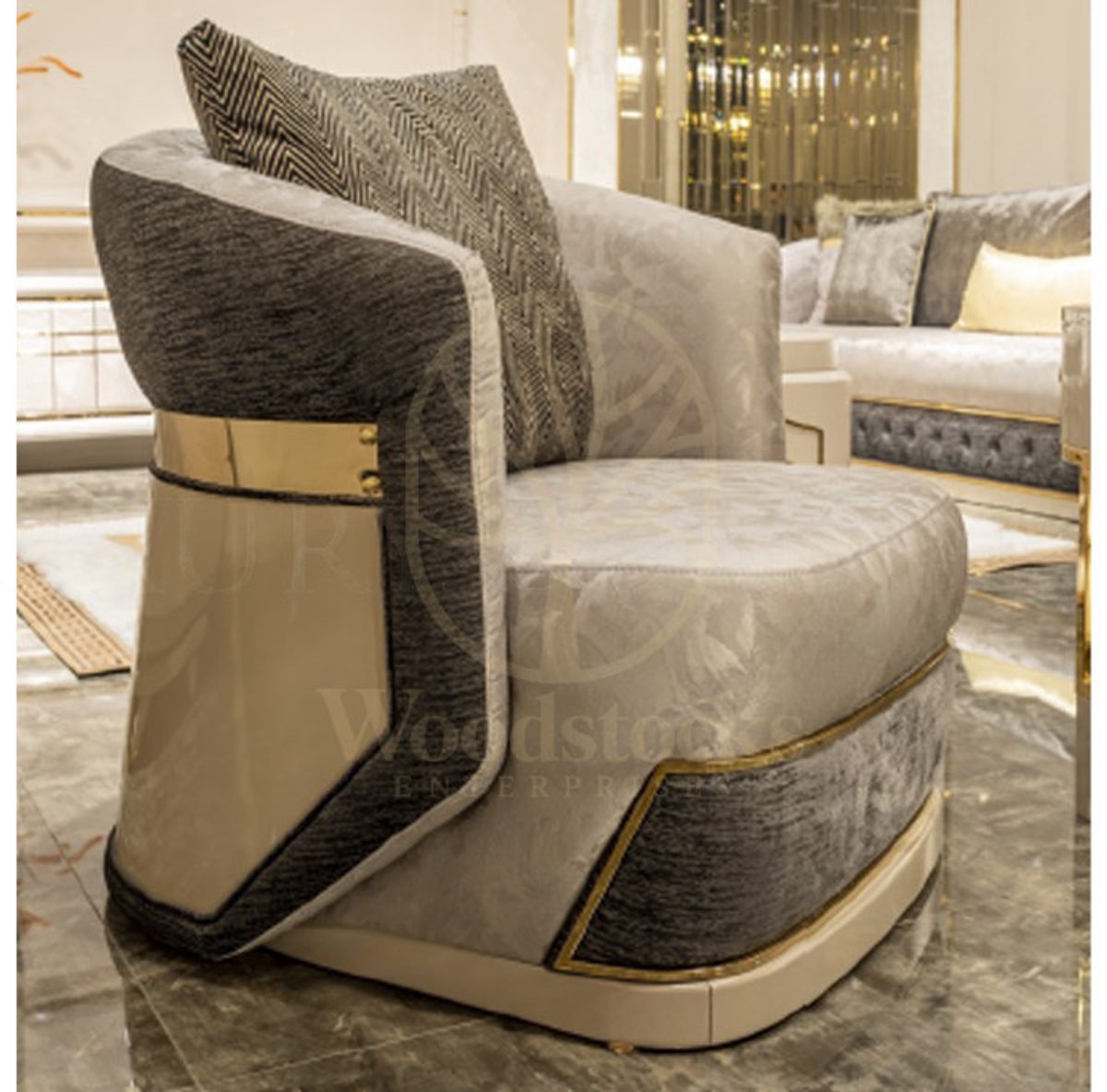 Luxury Lugano Handcrafted Teak Sofa Set, Saharanpur, view 3