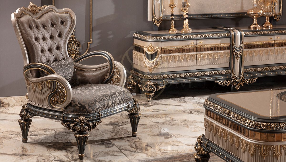 Royal Almina Hand Carved Teak Sofa Set, Saharanpur, view 4
