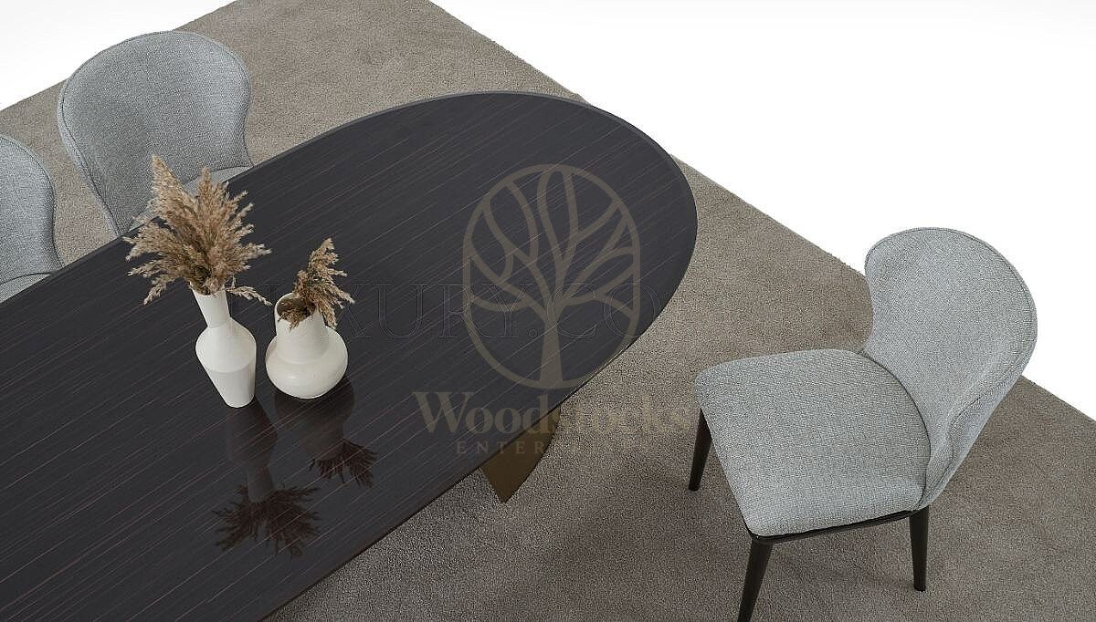 Luxury Ferretti Handcrafted Teak Dining Table Set, Saharanpur, view 5