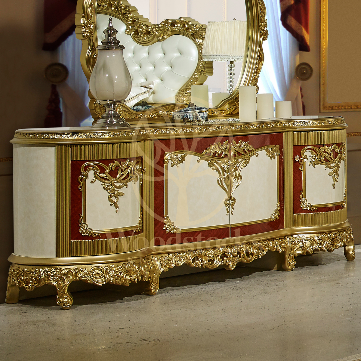 Teak Luxury Cherry Dining Table, view 3