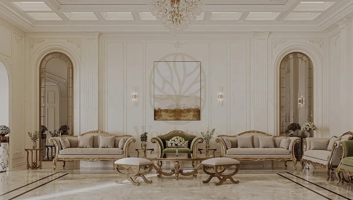 Royal Bahrain Majlis Hand Carved Teak Sofa Set, Saharanpur, view 2