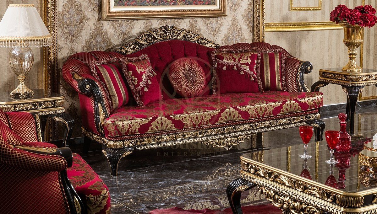 Royal Sadrazam Hand Carved Teak Sofa Set, Saharanpur, view 5