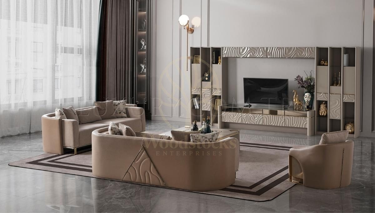 Luxury Talia Handcrafted Teak Sofa Set, Saharanpur, view 5