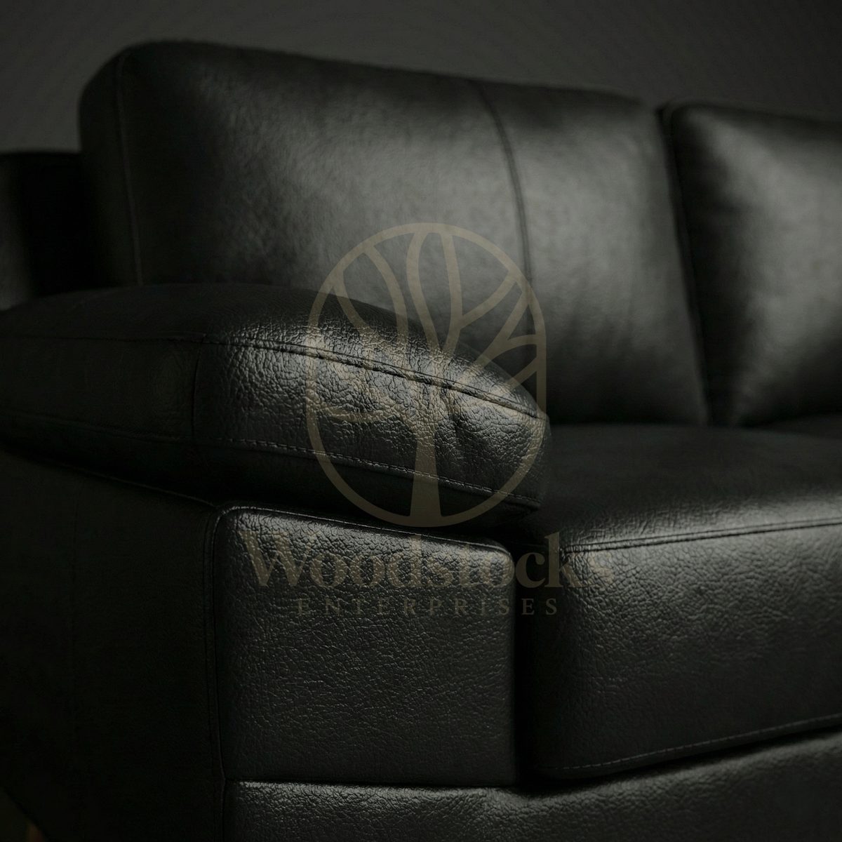 Luxury Teak SoHo Mid-Century Modern Leather Lounger, Saharanpur, view 4