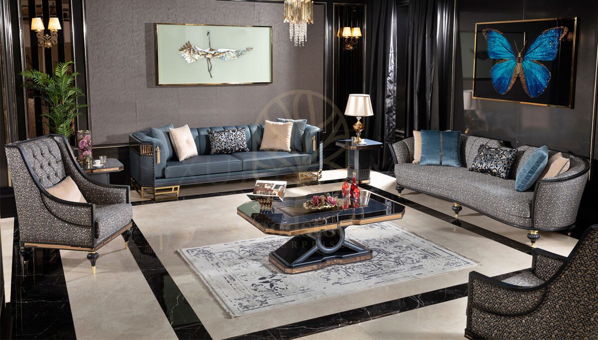 Luxury Hereford Handcrafted Teak Sofa Set, Saharanpur, view 2