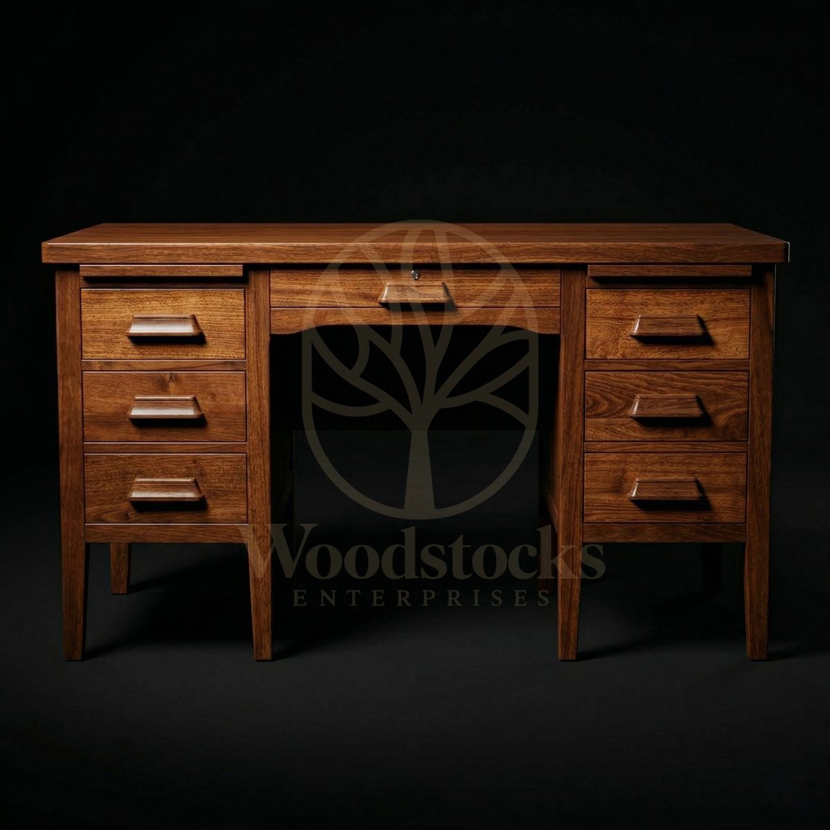 Luxury Teak Copenhagen Mid-Century Writing Desk, Saharanpur, view 2
