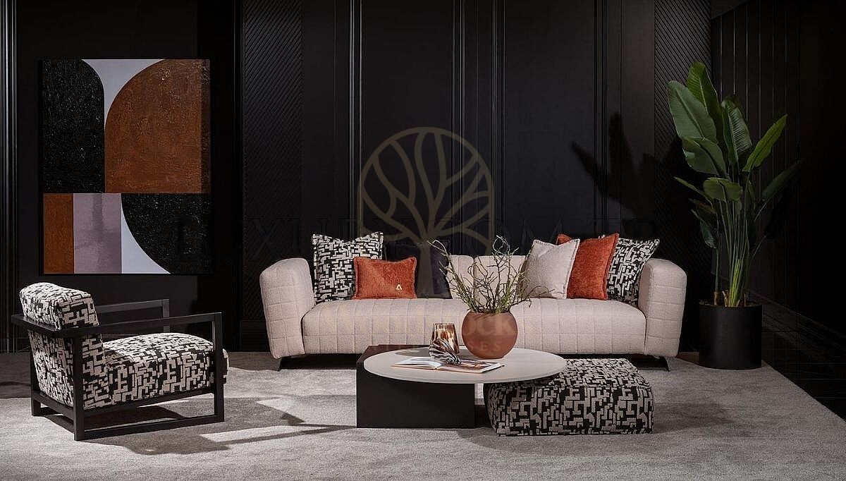 Luxury Aventra Handcrafted Teak Sofa Set, Saharanpur, Sofa Set