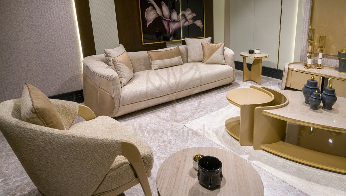 Luxury Karos Handcrafted Teak Sofa Set, Saharanpur, view 3