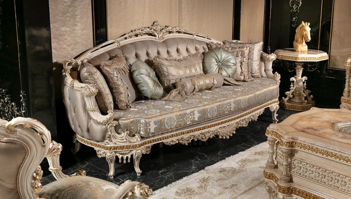 Royal Defne Hand Carved Teak Sofa Set, Saharanpur, view 3