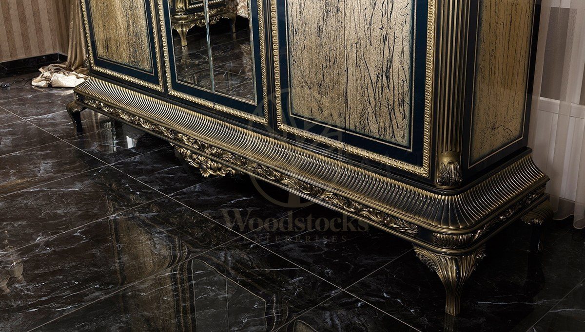 Royal Sadrazam Hand Carved Teak King Size Bed, Saharanpur, view 8
