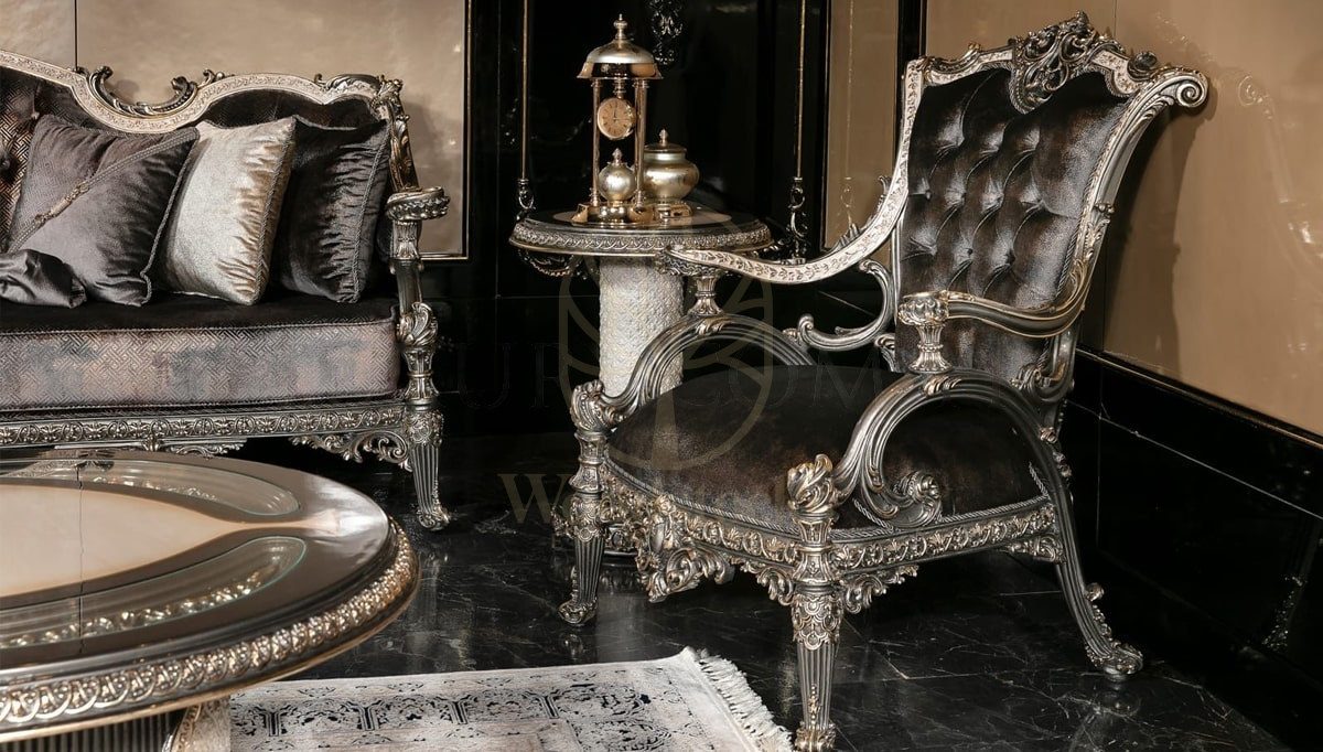 Royal Dolunay Hand Carved Teak Sofa Set, Saharanpur, view 5