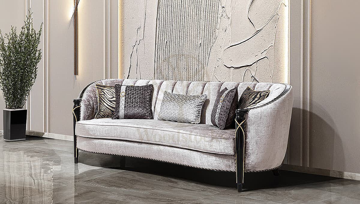 Luxury Levina Handcrafted Teak Sofa Set, Saharanpur, view 5