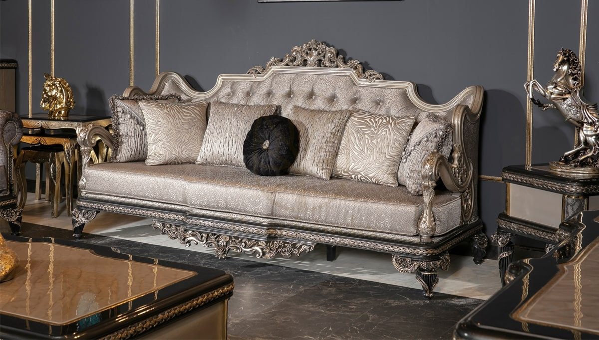 Royal Fidenza Hand Carved Teak Sofa Set, Saharanpur, view 8