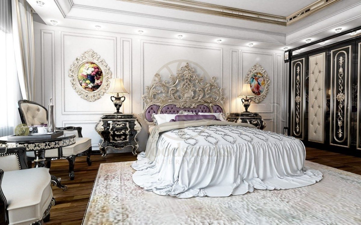 Royal Abudabi Black Hand Carved Teak King Size Bed, Saharanpur, King Size Bed