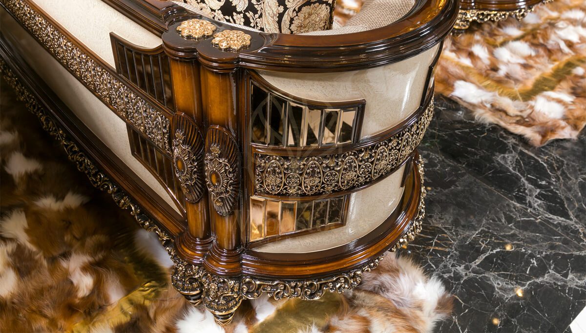 Royal Merkur Hand Carved Teak Sofa Set, Saharanpur, view 6