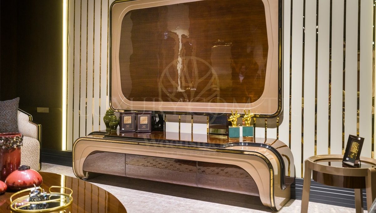 Luxury Luna Handcrafted Teak TV Cabinet, Saharanpur, view 2