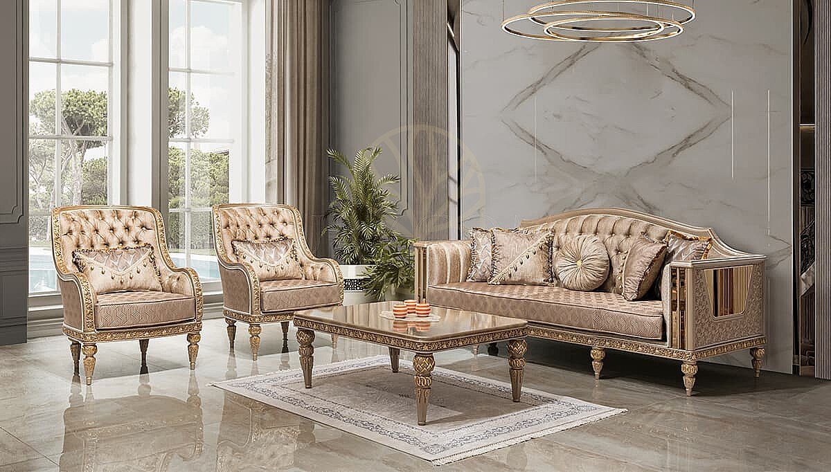 Luxury Fiorella Handcrafted Teak Sofa Set, Saharanpur, view 2